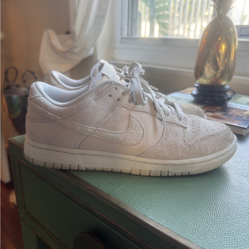 Nike Light Gray Suede Dunks